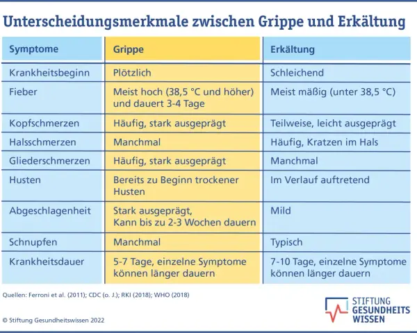 Grippaler Infekt: Symptome erkennen & von Grippe unterscheiden